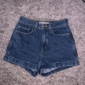 American Apparel High Waisted booty shorts